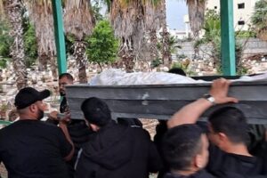 تشييع جثمان الشهيد يوسف أبو جابر في كفر قاسم