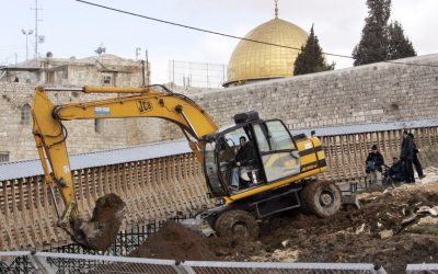 حفريات احتلالية في القدس تهدد الحياة الاقتصادية
