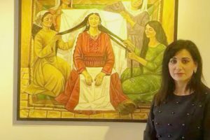 معرض مريم لرانيا العامودي.. جدائل الذاكرة الفلسطينية في وجه الحرب