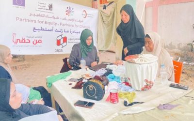 ضمن مشروع “شركاء للإنصاف وللتغيير” جمعيات “بسمة” و “الأمل” و “المنال” وإئتلاف “من حقي” تبادر لبناء قدرات النساء ذوات الإعاقة في قطاع غزة لتمكينهن الاقتصادي