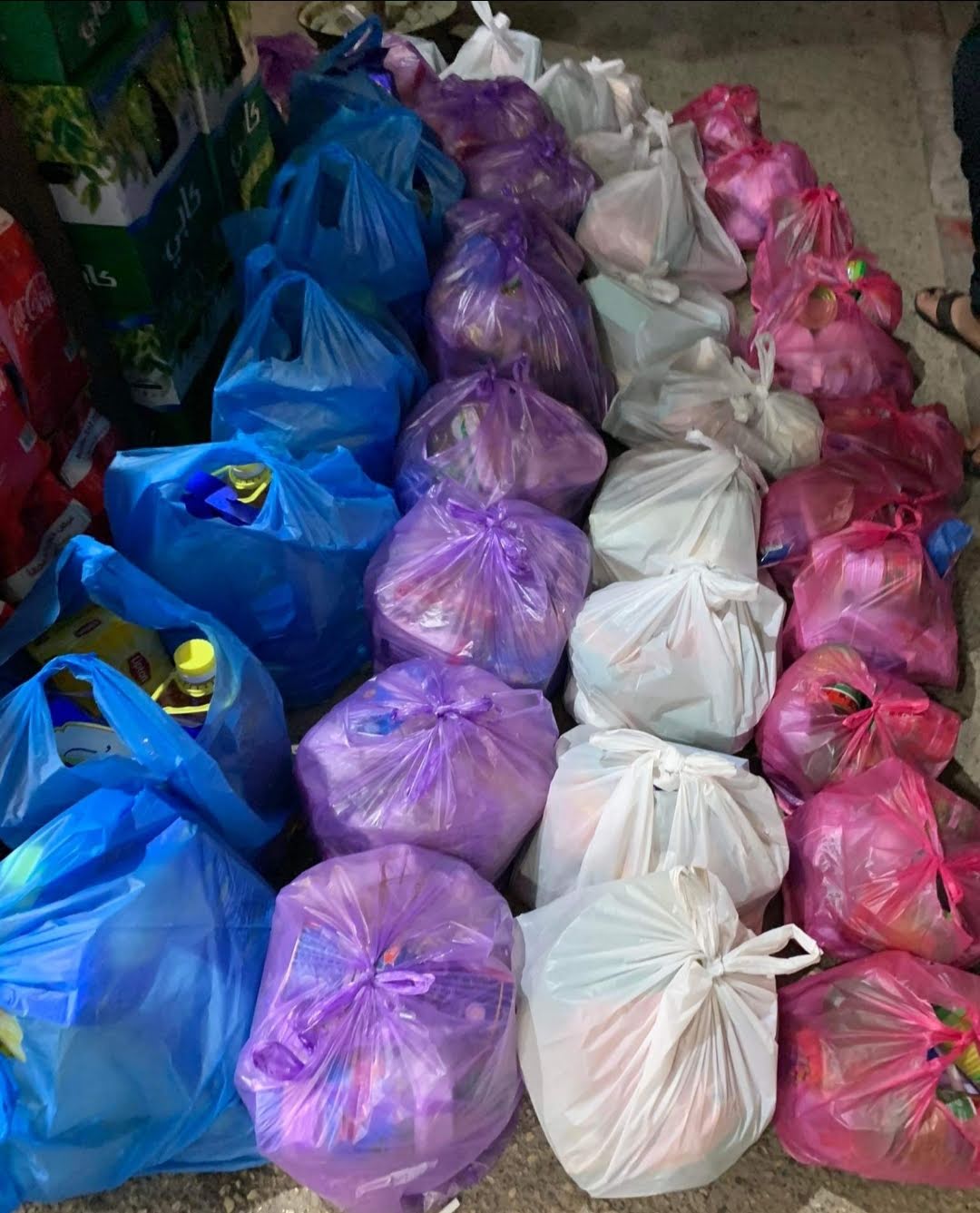 You are currently viewing حملة “شباب من أجل دير الغصون” ترسم البسمة على وجوه 350 أسرة في شهر الخير