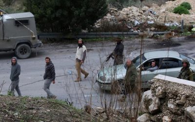 مستعمرون يحرقون مطعما قرب بلدتي اللبن الشرقية وعمورية جنوب نابلس جنوب نابلس