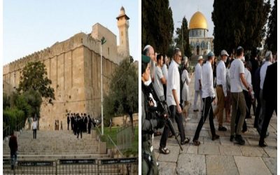 الأوقاف: 26 اقتحاما للأقصى ومنع الأذان 155 وقتا في الإبراهيمي خلال آب