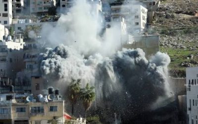 قوات الاحتلال تفجر منزل الأسير دواس حسون في بيت إمرين