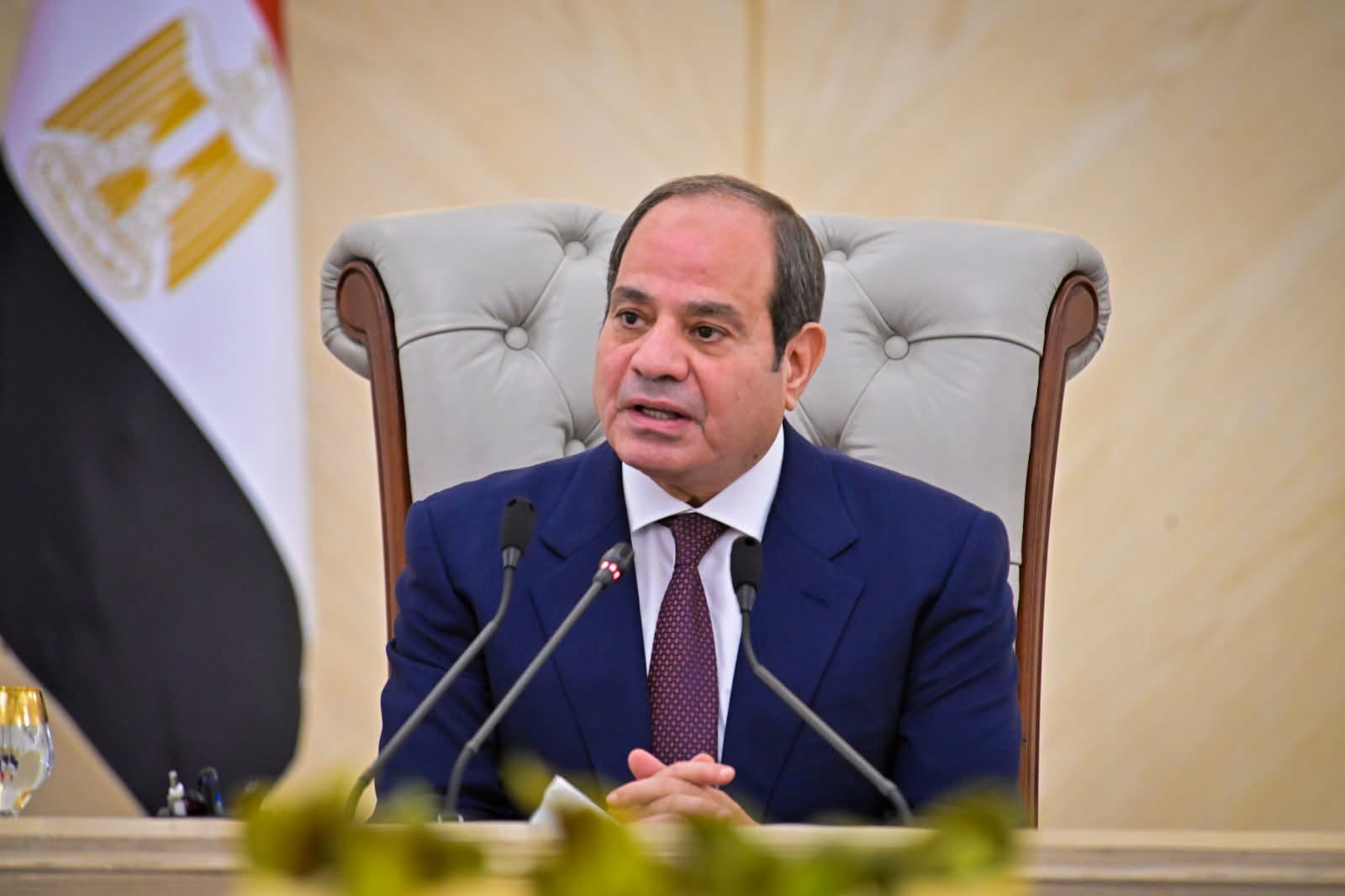 You are currently viewing السيسي في ذكرى انتصارات أكتوبر: إقامة الدولة الفلسطينية هي الضمانة الوحيدة لتحقيق السلام العادل والشامل بالشرق الأوسط
